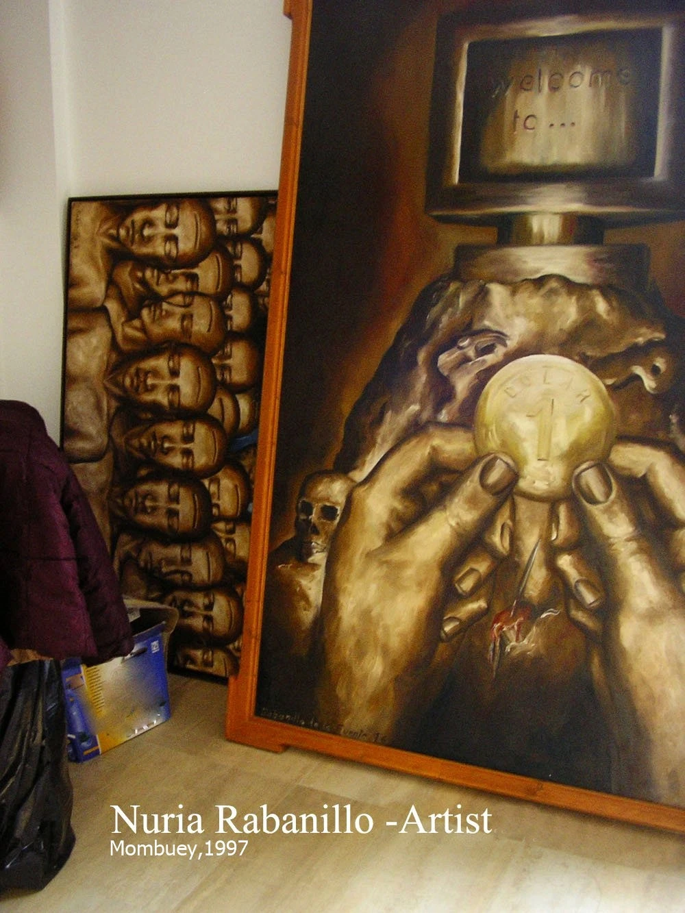 Artwork at  My Art Studio in  MOMBUEY ,SPAIN